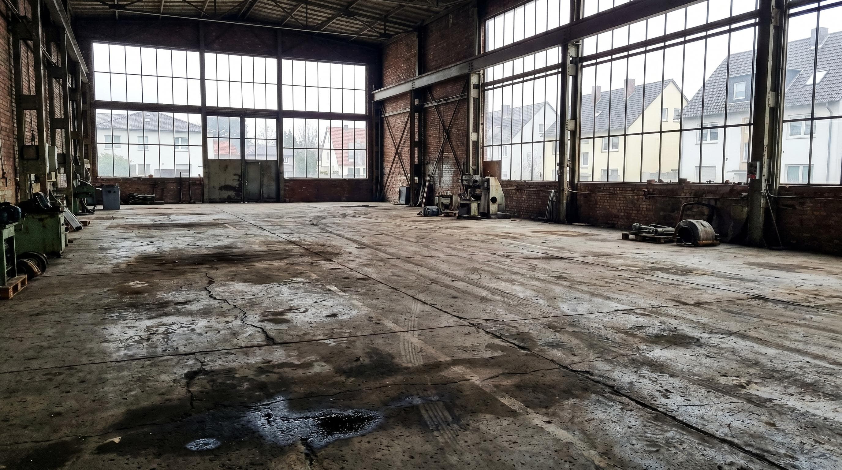 Industrieboden – vorher