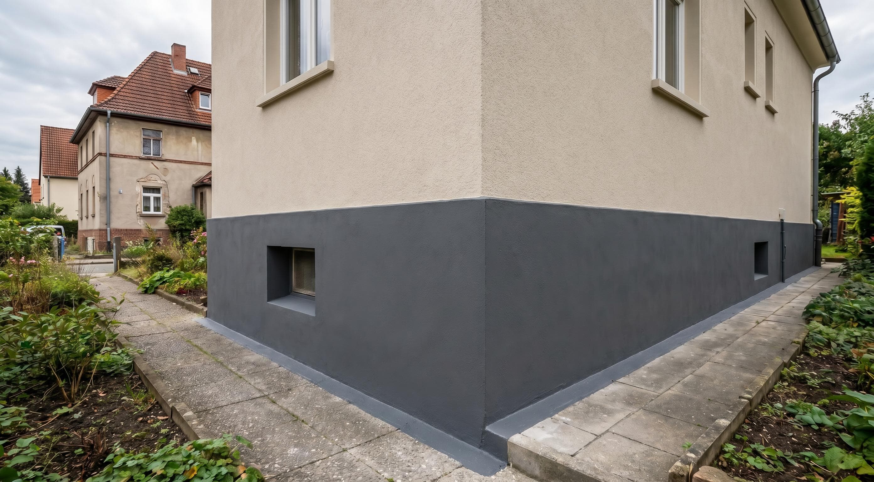 Sockelabdichtung – nachher